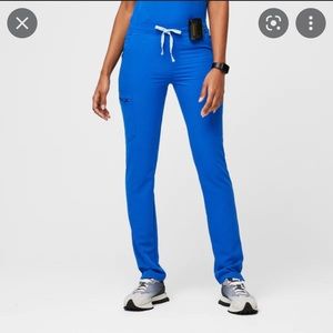 Figs Royal Blue Yola scrub pants